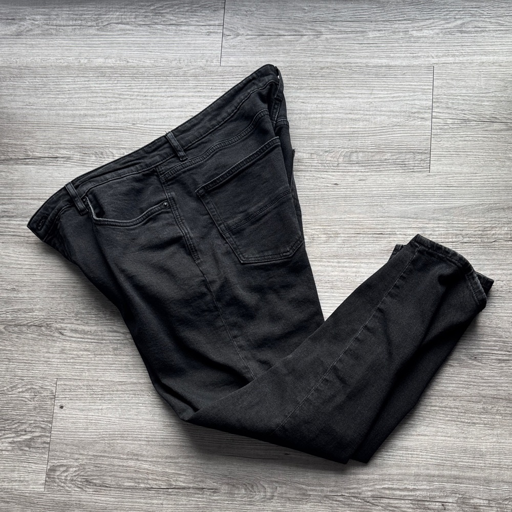 Mango Men's 36x30 Dark Charcoal Slim Jeans